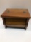 Vintage wooden shoe shine/care box