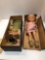 Antique doll baby/original box and accessories