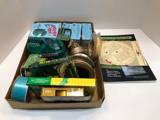 Fishing supplies(fishing line,scale,2 reels,stringer,more)