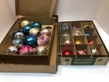 Vintage glass Christmas tree ornaments