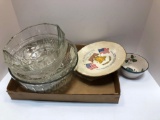 Glass bowls,Bicentennial decorative plate,more