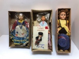 Vintage ethnic themed dolls