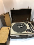 Vintage SINGER GARRARD(model HE-911)turntable/2 speakers