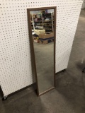 Framed door mirror