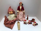 Vintage dolls,NAPCOWARE Christmas knickknacks