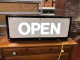 Lighted 2 way OPEN sign