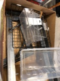 Handcrafted heavy duty trailer shelf brackets,plastic storage boxes,wire storage basket