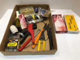 Wire strippers, circuit probes, hardware, lightbulbs,more