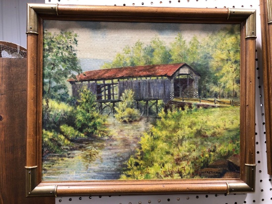 H. Frerichs Leonard's Mill bridge painting
