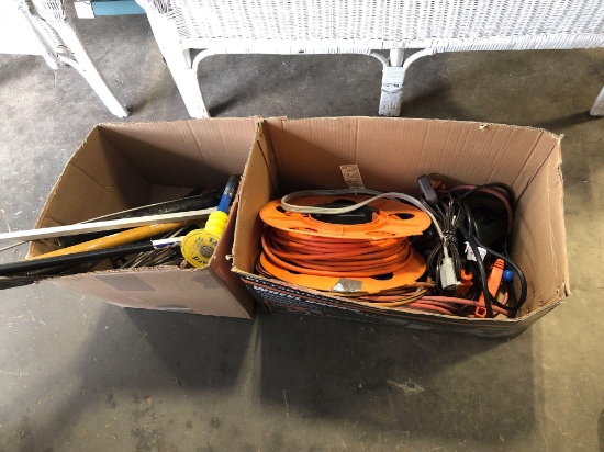 Extension cords, reacher, corner marker, more