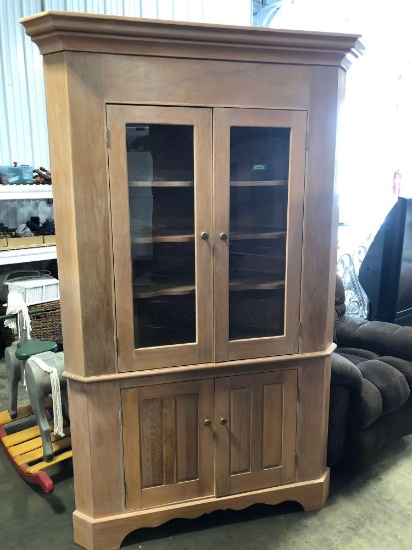 Handmade corner cabinet