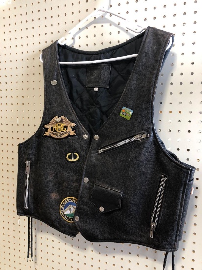 Leather vest size 40