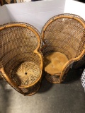 Small wicker chairs