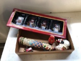 Vintage nesting dolls, Christmas decor