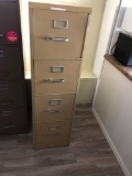 Cream color filing cabinet