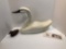 Smithville Wood Carved Swan (cracked), wood duck