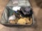 Atlantic suitcase, canteen, binocular container, various bags, more