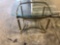 Glass top end table (lot 22, 28, 29 match)