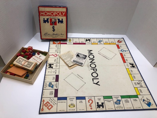 Vintage Monopoly board