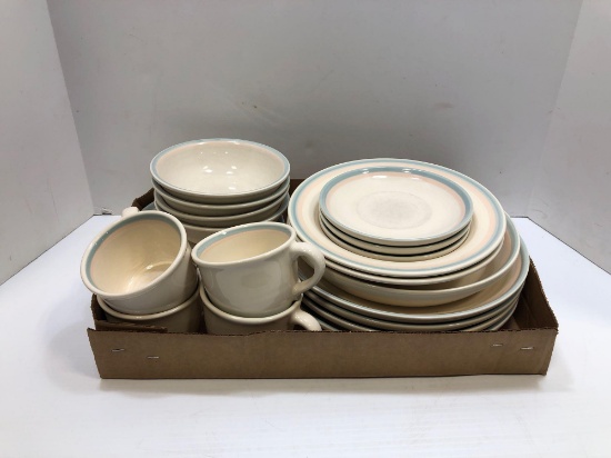Pfaltzgraff plates, bowls, coffee cups