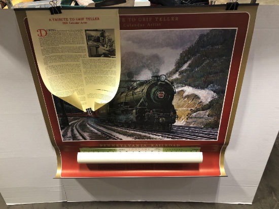 Grif Teller Pride of the Pennsy Pennsylvania Railroad calendar 1980