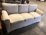 Norwalk White fabric sofa