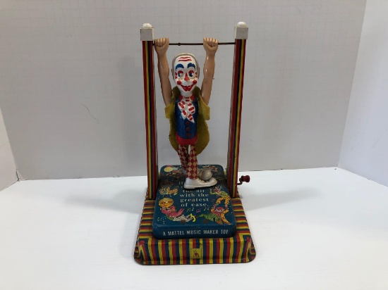 MATTEL toy maker Music Maker toy- Clown-Made in Los Angeles. California U.S.A. -doesn't work