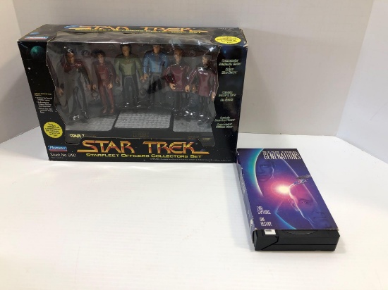 STAR TREK: Starfleet Officers Collectors set, VHS tape: Generations
