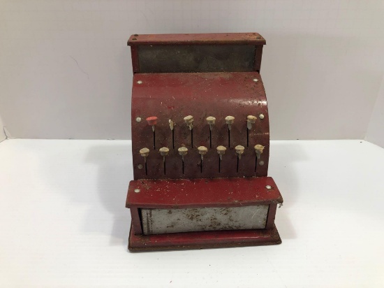 Tin Cash register toy- no clear markings