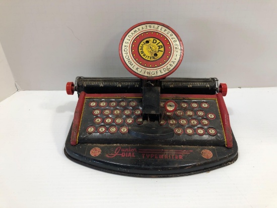 MAR TOYS- Junior Dial Typewriter- Made in U.S.A.- tin toy