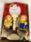 Raggedy Ann lamp and raggedy ann and Andy plaster Paris banks