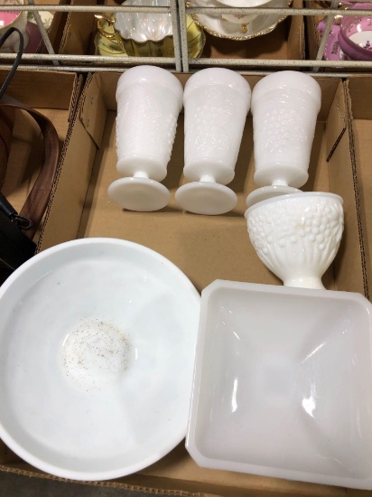 Milk glass assortment