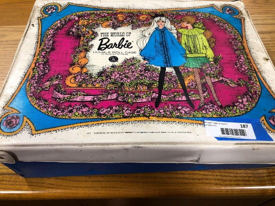 Barbie Double Doll Case With Contents