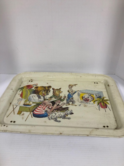 Vintage metal children?s trays