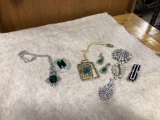 Necklaces, Brooches, & Earrings