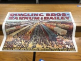 Ringling Brothers and Barnum and Bailey combine circus poster excellent condition no production date