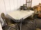 Vintage Chrome Dinette With 4 chairs