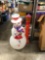 Snowman Blow-mold with blow mold Lamp post