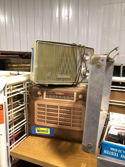 Two Antique Radios & Cameras