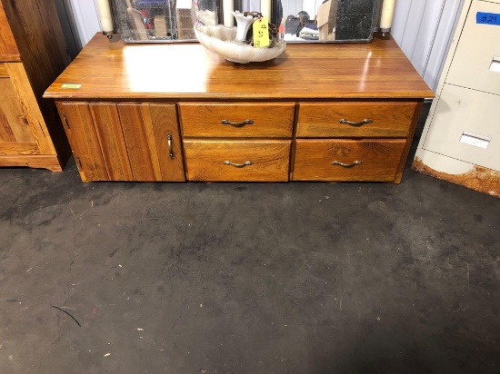 Wood coffee table