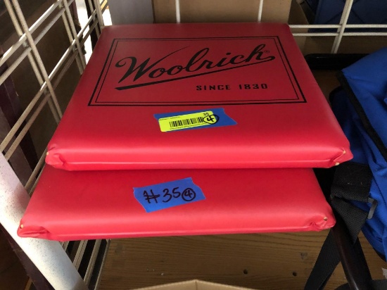 WOOLRICH seat cushions, portable cooler chair and WOOLRICH Blanket