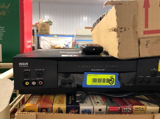 RCA VHS Player and VHS Tapes