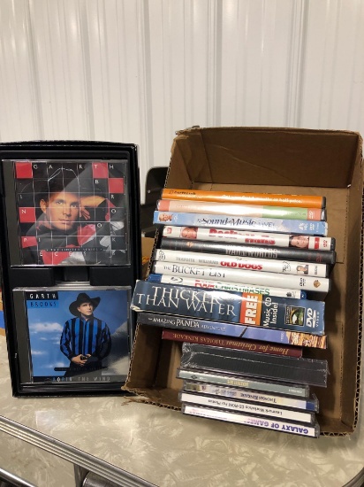 DVD , CDs and Garth brooks music