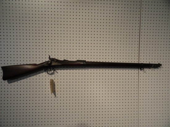 US SPRINGFIELD MOD 1884 45 70 CAL 32 INCH BARREL SN 516326 AND RAMROD