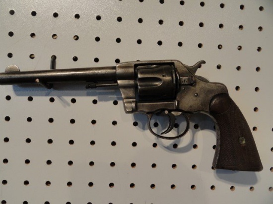 COLT DA 38 WITH 6 INCH BARRELS K330 LFB ABOVE GRIPS