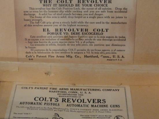 BOX ONLY COLTS POLICE POSITIVE REVOLVER 38