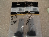 2 SIG SAUER MAGAZINES NEW IN PACKAGE MAG 290 9 8 RD X