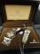 HIS & HERS WRIST WATCHES MARKED CHARLES ROMANO IN ORIGINAL BOX