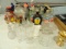 BOTTLE COLLECTION AND CRUETS MINIATURE CREAM AND SUGAR HONEY BOWL AND MORE