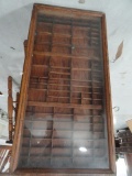 FRAMED PRINTERS BOX UNDER GLASS APPROX 32 X 16